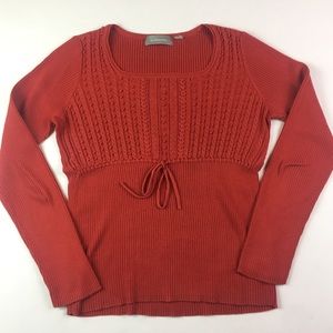 Liz Claiborne Cable Knit Tie Front Cardigan